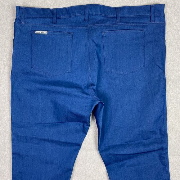 Blue Delta Jeans Mens 44x28 Postman Raw Denim - Picture 7 of 9